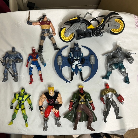 LOT OF ACTION FIGURES VINTAGE IN GREAT CONDITIONS 10pcs 90’s - Picture 2 of 14